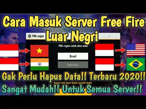 INILAH CARA MUDAH GANTI SERVER FREE FIRE KE SERVER LUAR NEGRI TERBARU