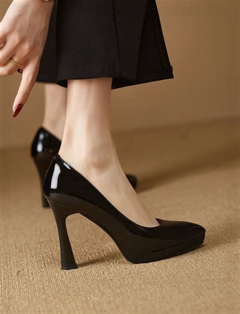 Elegant Nude High Heel Platform Pumps Shoes On Luulla