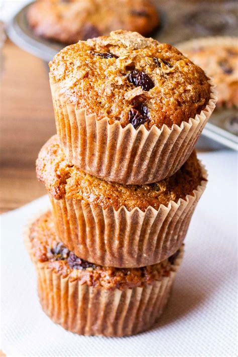 Raisin Bran Muffins Healthy Recipe Tastes Of Lizzy T