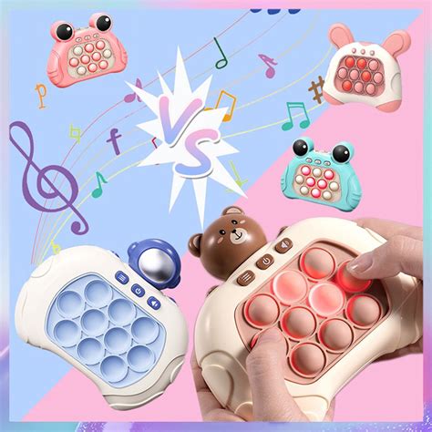 Jogo Pop It Eletr Nico Game Sensorial Fidget Toys Push Bubbles Console