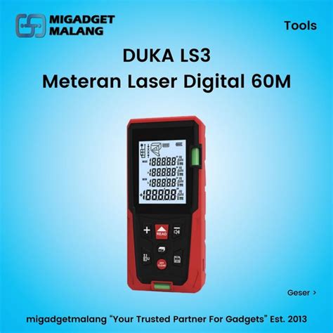 Jual Duka Ls Meteran Laser Digital M Pengukur Jarak Distance Meter