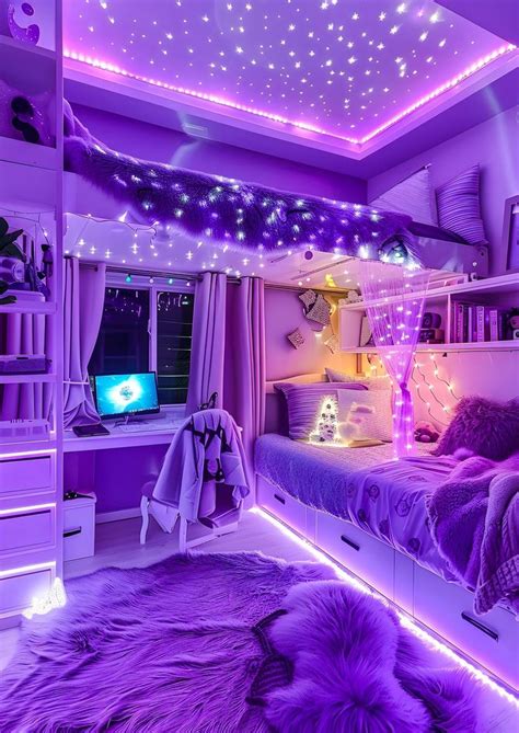 Pin By Demari Imani On Bedrooms In 2024 Dream Bedroom Inspiration Purple Room Decor Purple