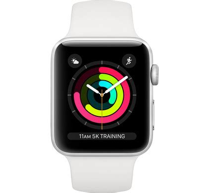 Apple Watch Series 3 38mm Silver Aluminium/Wit - Coolblue - Voor 23.59u ...