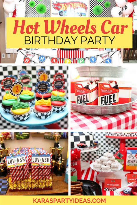 Kara S Party Ideas Hot Wheels Car Birthday Party Kara S Party Ideas