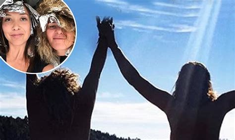 Myleene Klass Goes Nude As She Shares A VERY Cheeky Birthday Post To Her BFF Daily Mail Online