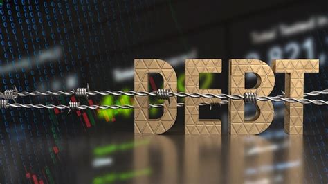 Premium Photo The Debt On Chart Background For Business Concept 3d