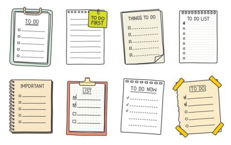 Planner Note Diary Vector Art Png Images Free Download On Pngtree