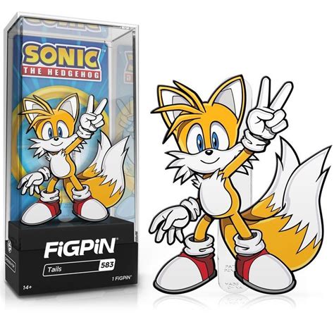 Sonic The Hedgehog Tails Figpin Classic 3 Inch Enamel Pin Sonic The