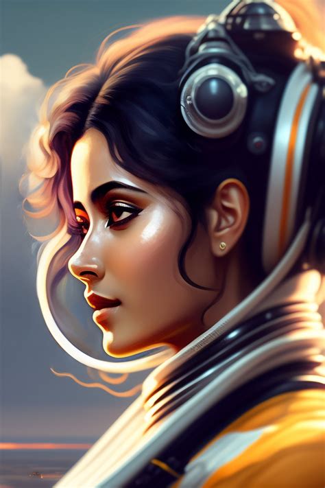 Lexica Highly Detailed Portrait Of A Courageous Astronaut Woman With