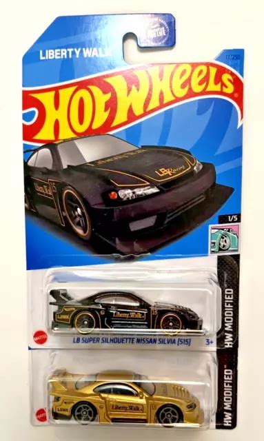 HOT WHEELS LIBERTY WALK SUPER SILHOUETTE NISSAN SILVIA GOLD F CASE Lot Of 2 13 00 PicClick UK