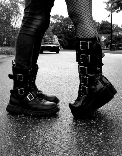 Shoes Goth Black Boots Grunge Goth Black Shoes Girly Punk Punk