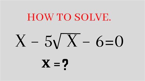 Radical Equation Tricks X X How To Solve A Radical Equation