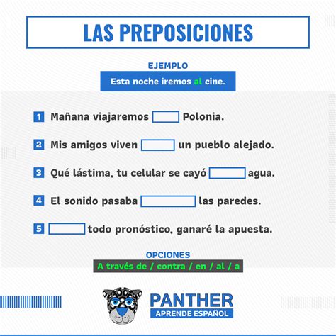 Ejemplos De Preposiciones En Oraciones