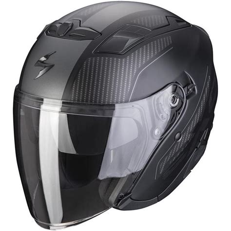 Casque EXO 230 CONDOR SCORPION Noir Mat Argent MAXXESS FR Casque Jet