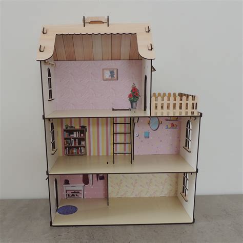 Деревянный домик для кукол из фанеры большой – купить кукольный домик ...