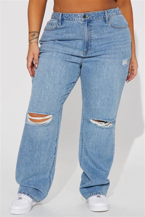 London High Rise Straight Leg Jean - Medium Wash | Fashion Nova