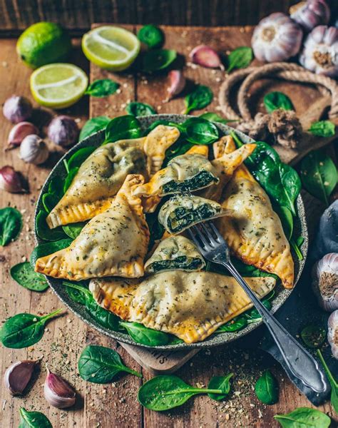 Vegane Teigtaschen Mit Spinat Und Cashew Ricotta Bianca Zapatka