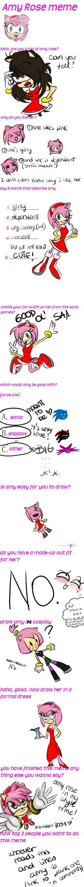Amy Rose Meme 3 By Aguzzla22 On Deviantart