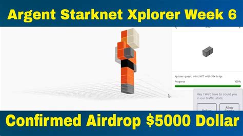 Argent Starknet Xplorer Week 6 Has Started Claim Argent NFT