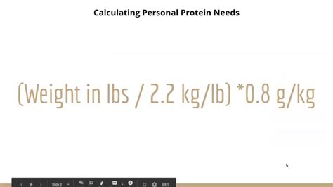 Calculating Protein Needs Youtube