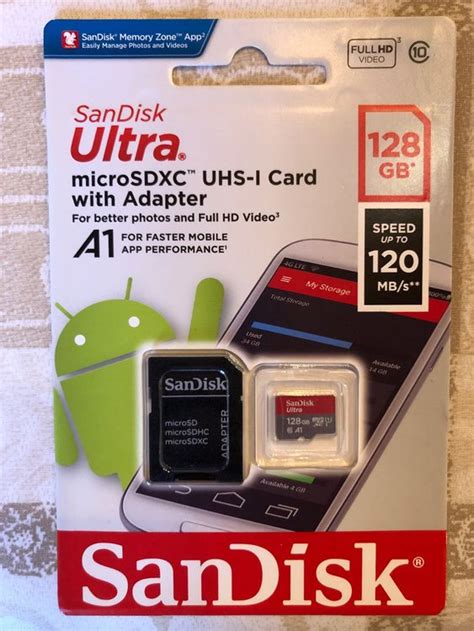 SanDisk Ultra microSD Speicherkarte 128 GB (Neu und originalverpackt ...