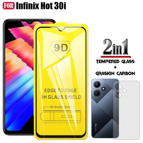 Tempered Glass In Infinix Hot I Anti Gores Kaca Full Cover Garskin Carbon Lazada Indonesia