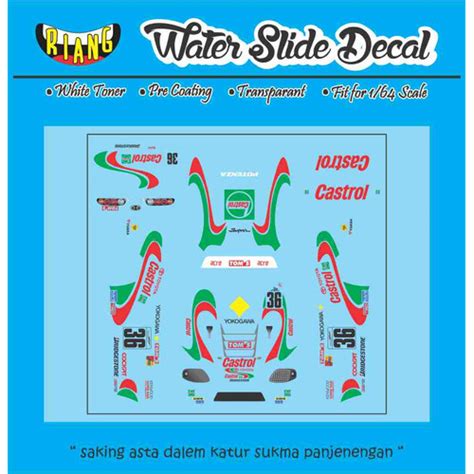 Jual Decal Waterslide Hot Wheels Supra Mk Tom S Castrol Kota Denpasar Ccnk Garage Tokopedia