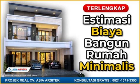 Estimasi Biaya Bangun Rumah Minimalis Terlengkap