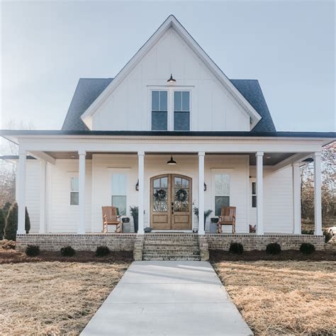 black and white farmhouse exterior 12