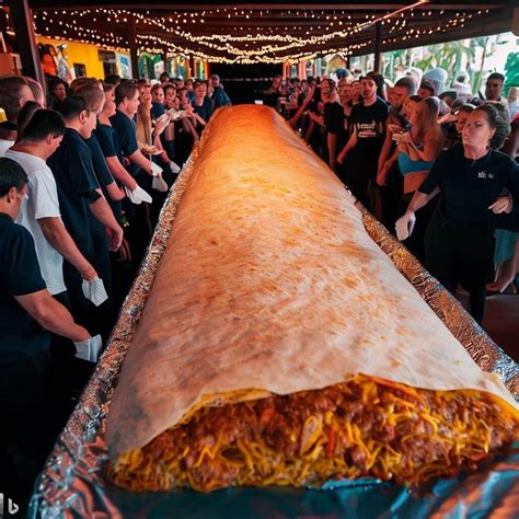 Worlds Largest And Longest Burrito Ever Made Rweirddalle