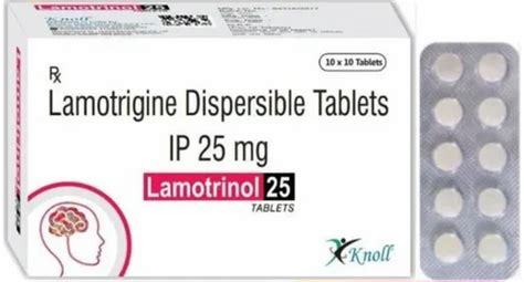 Lamotrinol 25 Lamotrigine Dispersible Tablet At Rs 98stripe Lamotrigine Tablets In Hapur Id