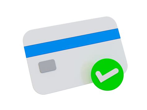 3d Minimal Credit Card Approval Credit Card Accepted Icon Credit Card