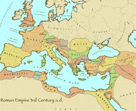 Ancient Roman Empire Map In English