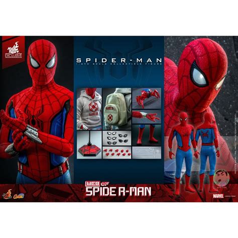 Hot Toys CMS010 W E B Of Spider Man AVENGERS CAMPUS SPIDER MAN 1 6 Scale Collectible Figure
