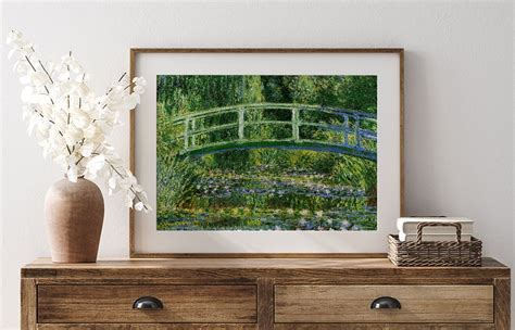 Water Lilies And Japanese Bridge By Claude Monet