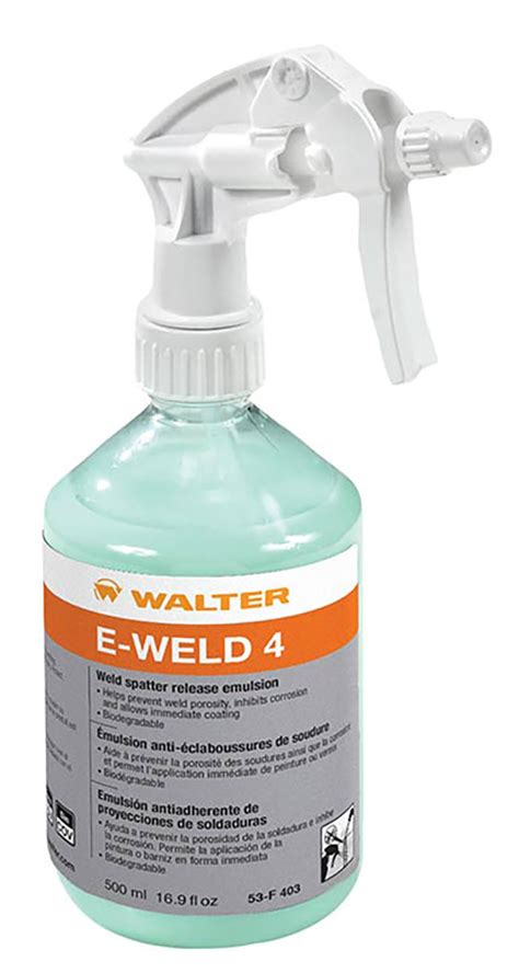 Empty Refillable Trigger Sprayer For E Weld Walter Surface Technologies