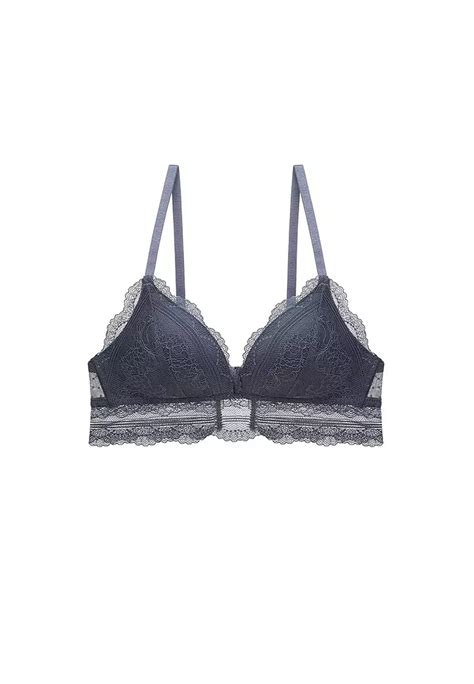 Buy ZITIQUE Romantic Lace Lingerie Set Bra And Panty Navy Online ZALORA Philippines