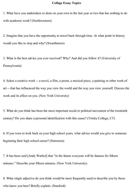 College Essay Topics | Custom Essays & Term Papers Lab