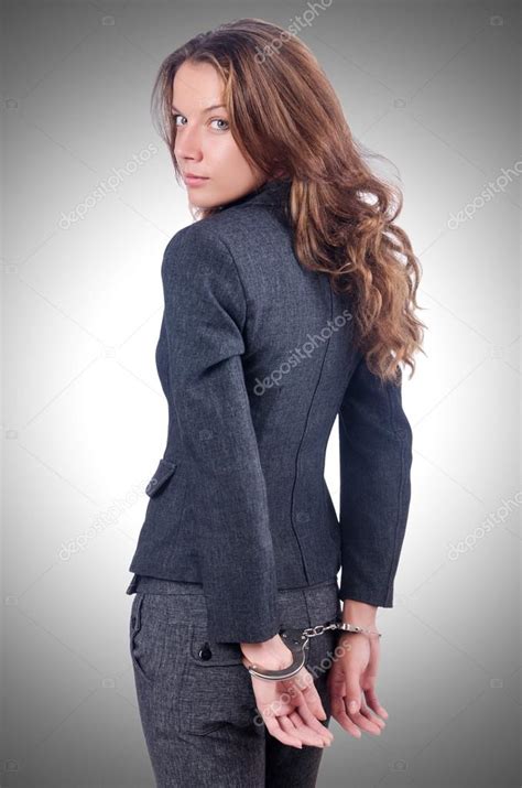 Female Businesswoman With Handcuffs Stock Photo By Elnur 67132235