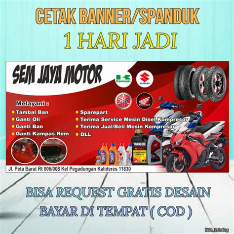 Jual Cetak Banner Spanduk Spanduk Toko Warung Spanduk Bengkel Motor