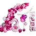 Amazon AULE Hot Pink And Baby Pink Balloons Inch Pcs Premium Latex Magenta Confetti