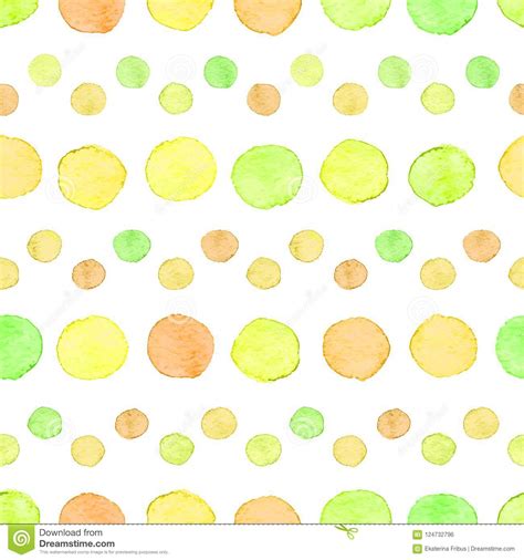 Seamless Watercolor Dots Pattern Stock Vector Illustration Of