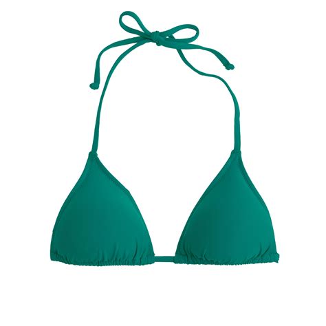 J Crew String Bikini Top In Green Lyst