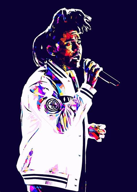 The Weeknd 04 Digital Art By Kha Dieu Vuong Pixels