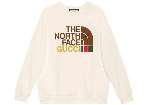 Gucci X The North Face Cotton Sweater Beige Mens Ss21 Us