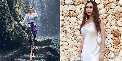 7 Potret Hot Mama Aura Kasih Liburan Di Bali Pamer Body Goals Hingga Cantik Berkebaya