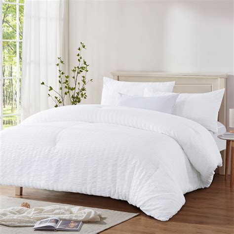 Ruikasi Seersucker King Comforter Set X Inches Pieces