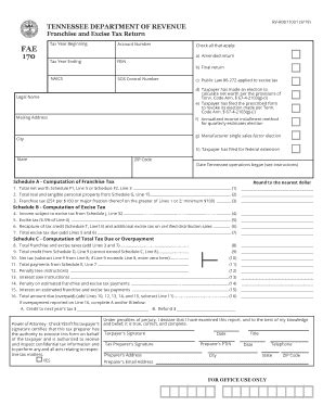 Tn Dor Fae Fill Out Tax Template Online