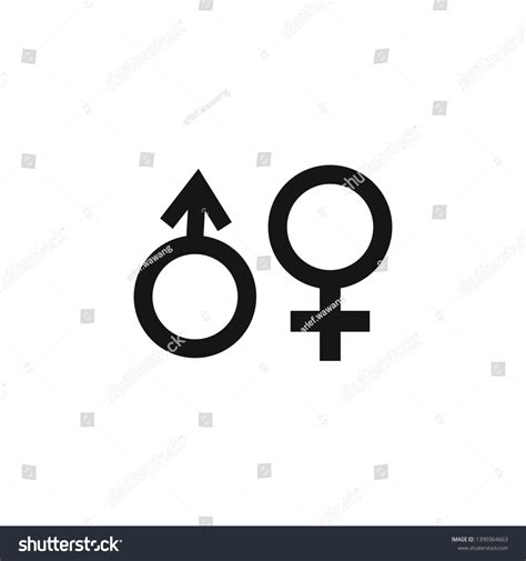Male Female Sex Symbol Vector Illustration Stock Vector Royalty Free Shutterstock