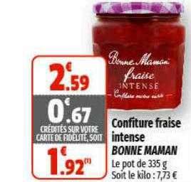 Promo Confiture Fraise Intense Bonne Maman Chez Coccimarket ICatalogue Fr